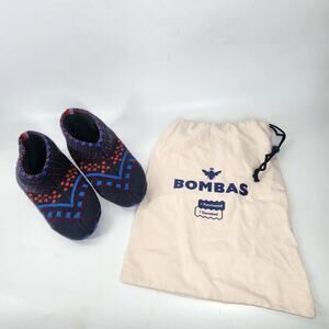 Bombas Gripper Slipper Socks Womens Size Medium Fair Isle Winter Cozy